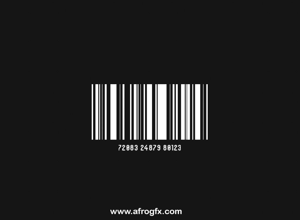 Barcode - Black - Free Psd