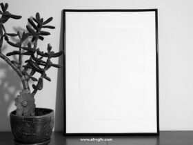 Frame Mockup With Poster PSD file