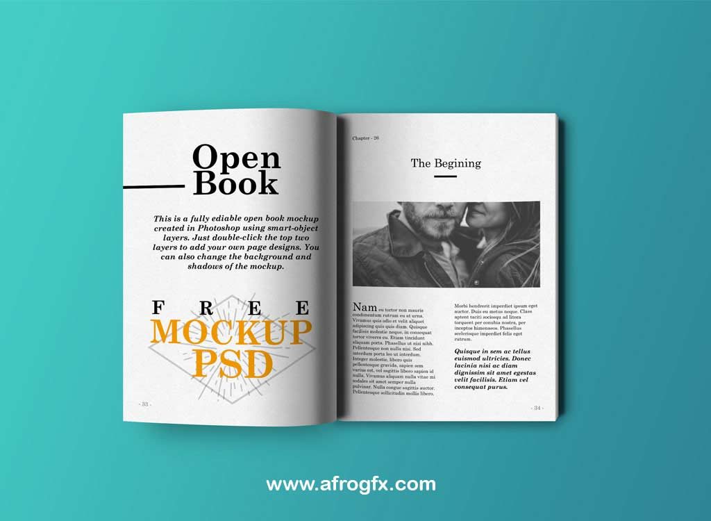 Open Book Mockup