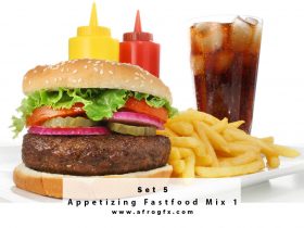 Appetizing Fastfood Mix 5 Stock Photo