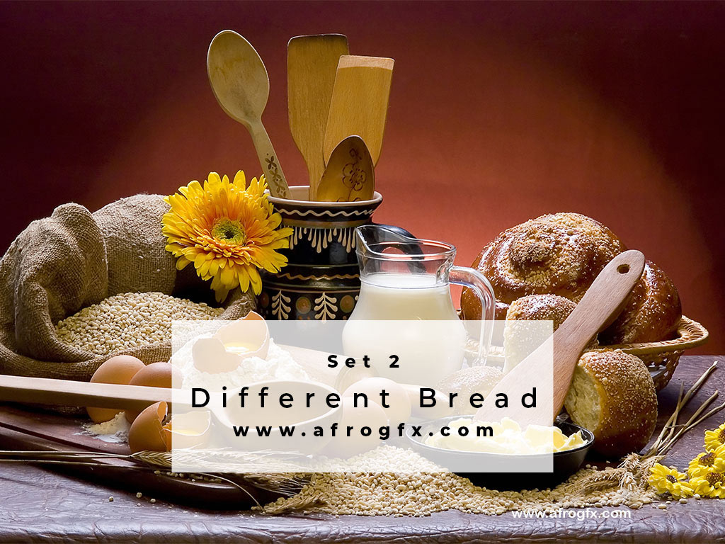 Different Bread Set 2 Stock Photo