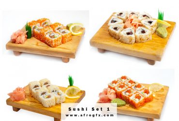 Appetizing Sushi Set 1 Stock Photo