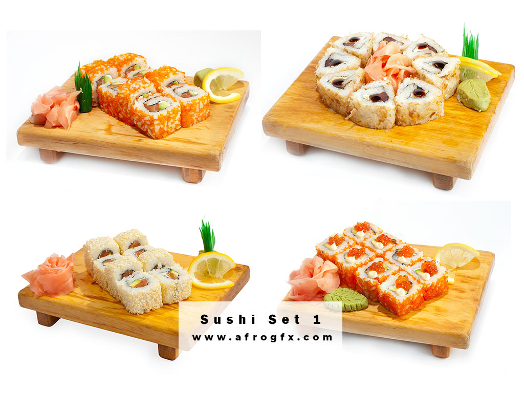 Appetizing Sushi Set 1 Stock Photo