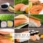 Appetizing Sushi Set 3 Stock Photo