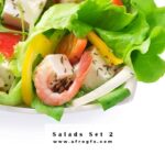 Delicious fresh salads 2 Stock Photo