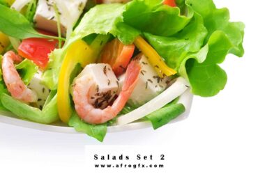 Delicious fresh salads 2 Stock Photo