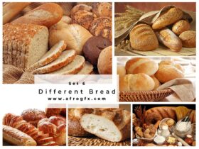 Different Bread Set 6 Stock Photo