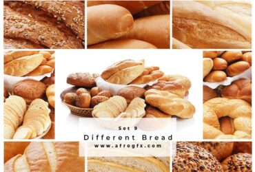 Different Bread Set 9 Stock Photo
