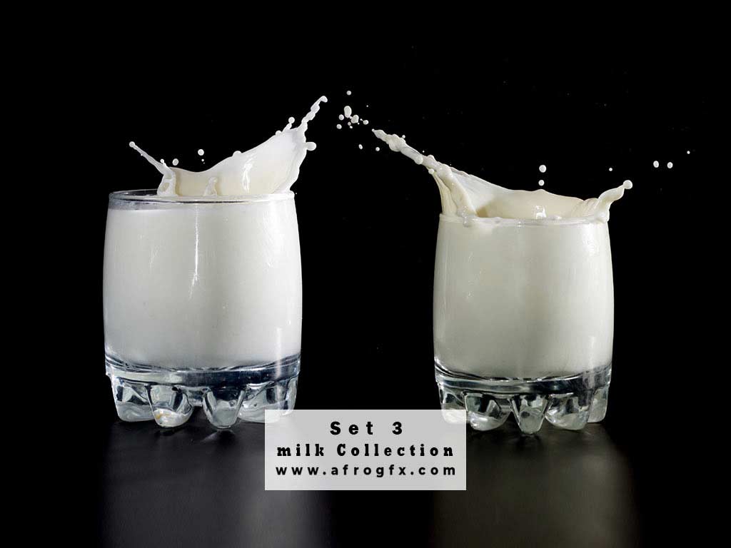 Milk Collection Set 3 Stock Photo