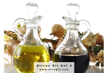 Olives Oil Set 3 Stock Photo