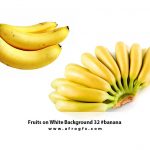Fruits on White Background 32 #banana