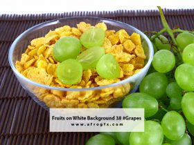 Fruits on White Background 38 #Grapes