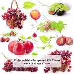 Fruits on White Background 43 #Grapes