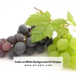 Fruits on White Background 39 #Grapes