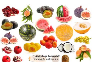 Fruits Collage Concepts 2 Stock Photo