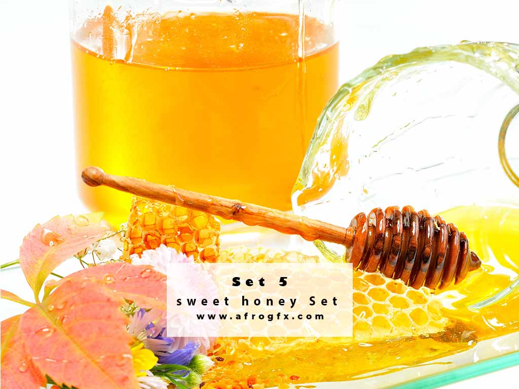 Photo stock - sweet honey Set 5 Stock Photo
