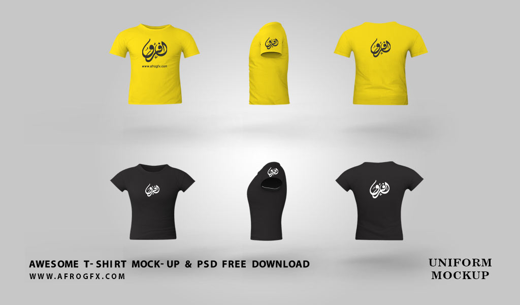 Awesome T-Shirt Mock-up & PSD Free Download