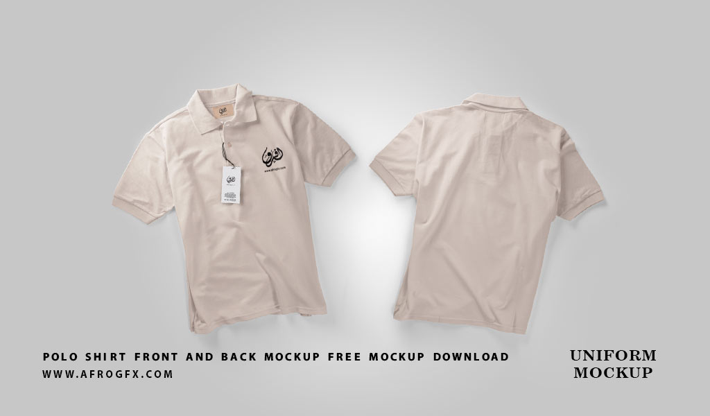 Polo Shirt front and back Mockup Free Mockup Download