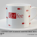 Free Mini Coffee Cup Classic Coffee Mug Mockup PSD