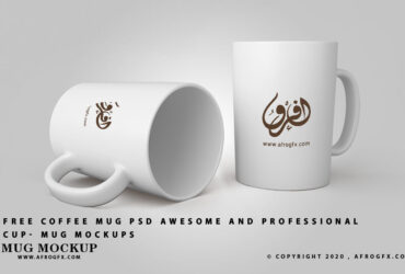 Free coffee mug PSD Awesome and Professional Cup- Mug Mockups