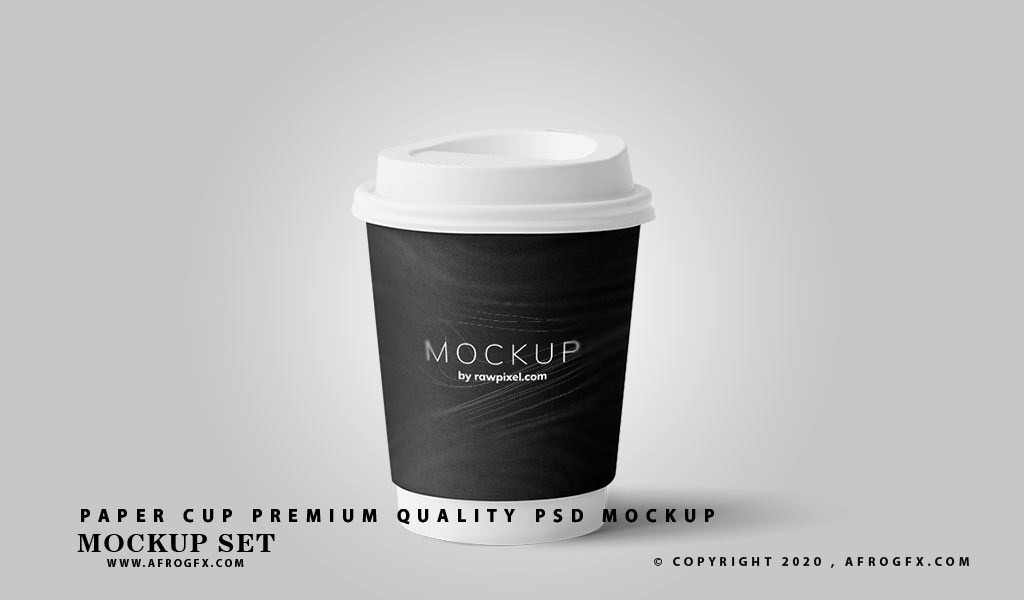Paper cup premium quality psd mockup