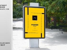 City Street Outdoor Advertising Billboards and Posters Mockup