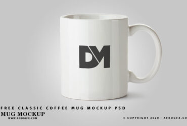 Free Classic Coffee Mug Mockup psd