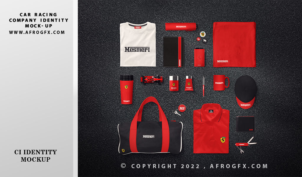 Car Racing Company Identity Mock-up