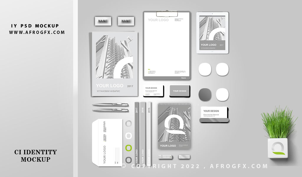 IY Bussiness Card PSD mockup