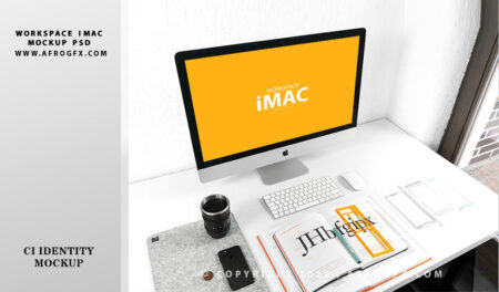 PSD Mock-Up Workspace iMac