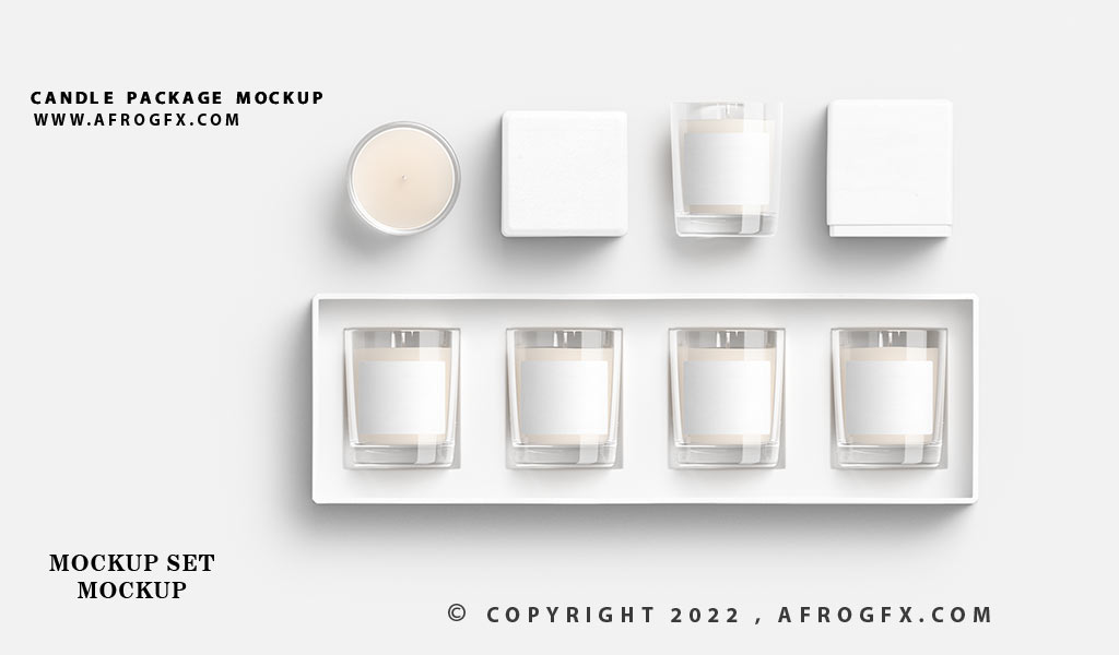 Candle Package Mockup Free PSD Download