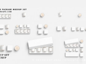 Candles Packaging Mockup Set Free Download