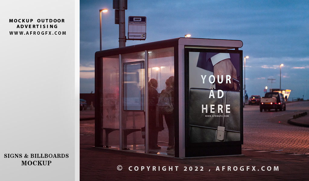 Free Outdoor Advertising Mockup PSD Download