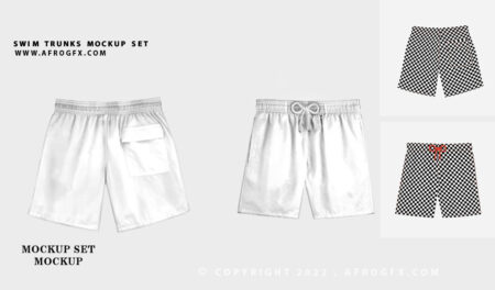 Free Premium Swimming Trunks Mockup PSD