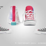 Free Psd Square Sneakers Mockup Set