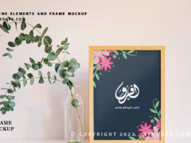 Free Valentine's Day Elements & Frame Mockup