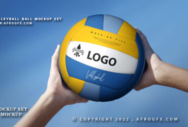 Free Volleyball Ball Mockup Download