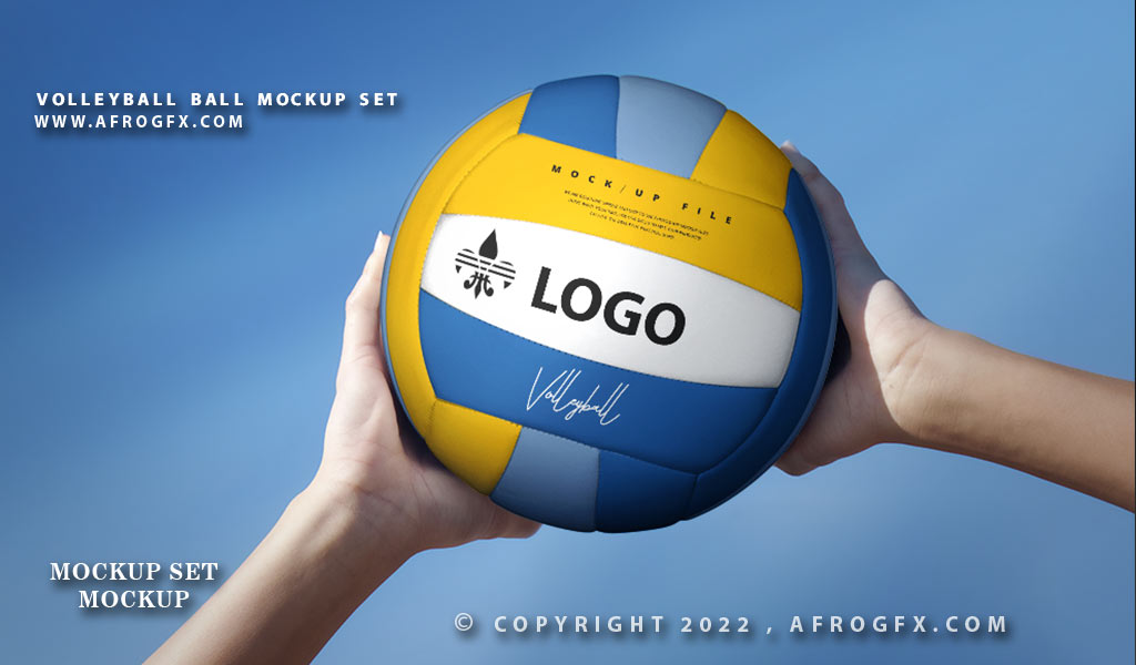 Free Volleyball Ball Mockup Download