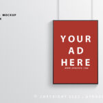 Free wall Poster Mockup PSD