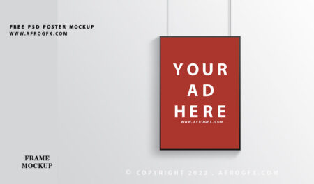 Free wall Poster Mockup PSD