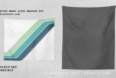 Tapestry Mockup Set for Showing Your Designs