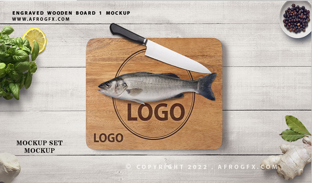 Wooden Signs, Plaques & Boards Mockup PSD VI