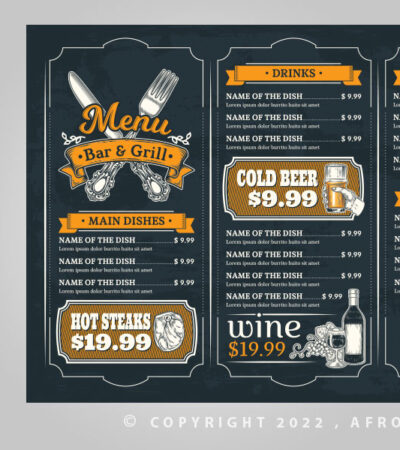 restaurant menu design templates free download